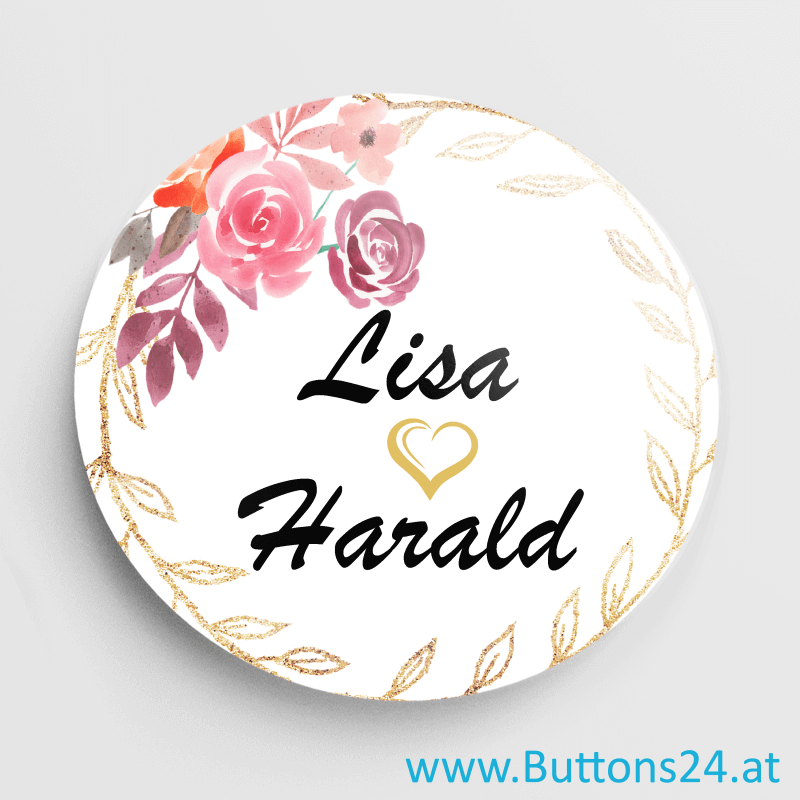 Hochzeitsanstecker für die Hochzeitsgäste