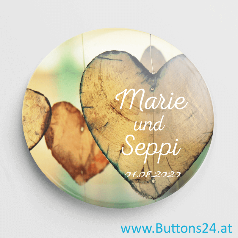 Buttons Hochzeit