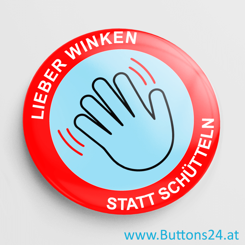 Covid 19 Corona No Handshake Anstecker