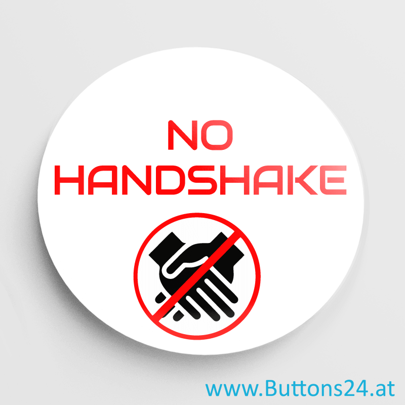 Covid 19 Corona No Handshake Anstecker