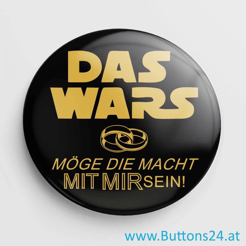 Das Wars Poltern JGA Button ordern - selber machen