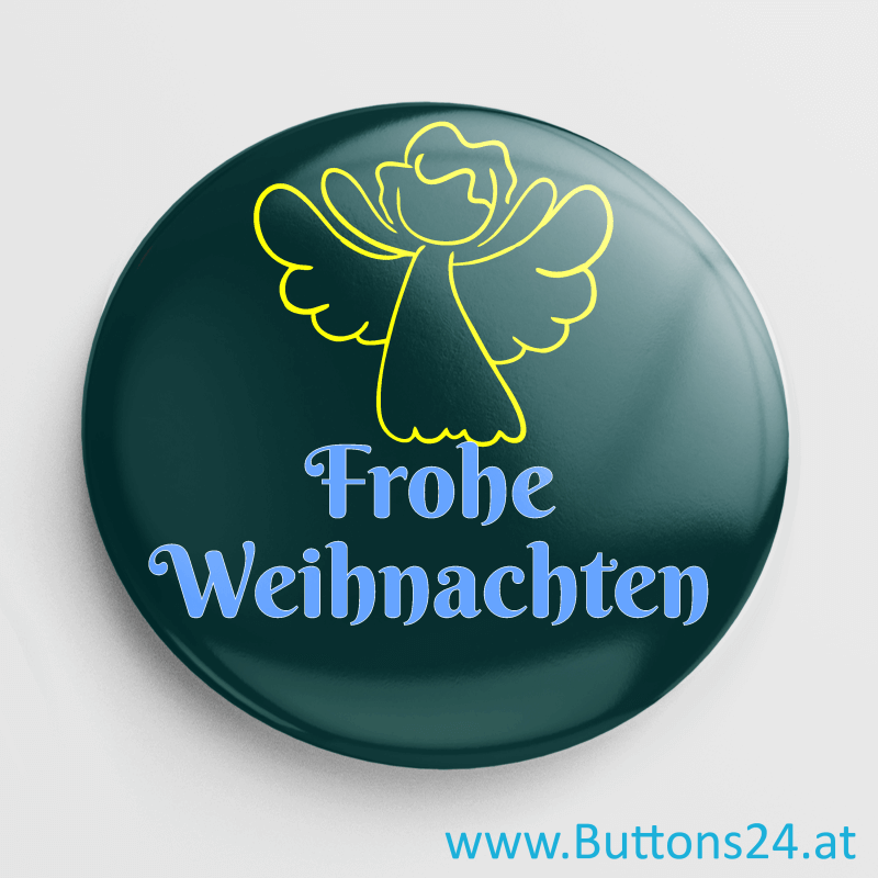 Frohe Weihnachten Engel-Buttons