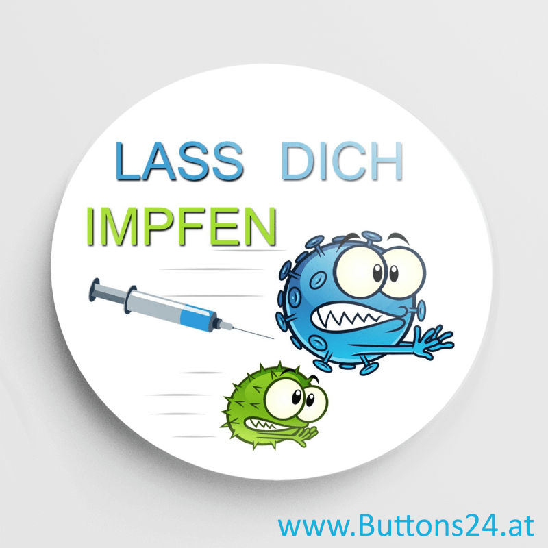 Impf-Buttons Anstecker Covid19