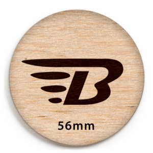 56mm Holzbuttons / Anstecker aus Holz selbst gestalten Bio holz-button 56mm